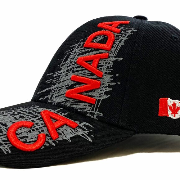 Variety To Go Canadian Baseball Hat/Cap, Adjustable Sports Hat (1008 Black) - Picture 4 of 6